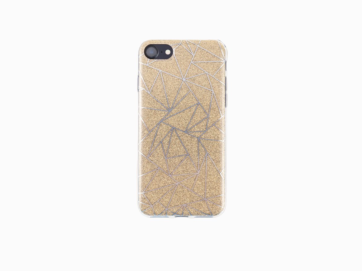 Чехол для iPhone 12 "Gold  shine"